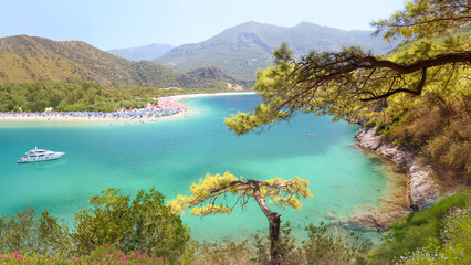 Olu Deniz is one of the many inlets on the southern coast of Turkey	