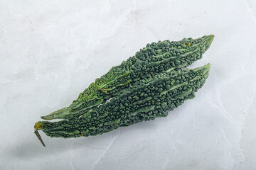 Raw green exotic Bitter melon