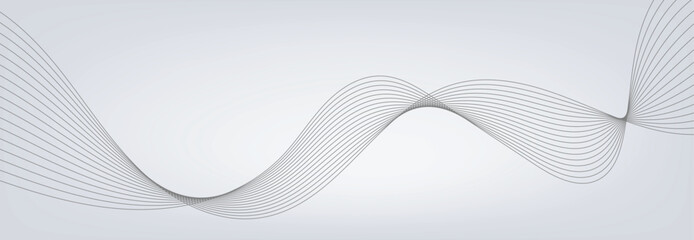 Abstract vector background with grey wavy lines. EPS10

