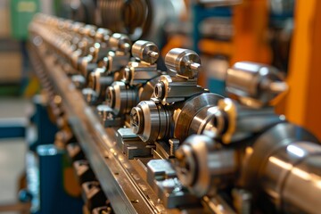 Fototapeta premium Camshafts & Electric engine components