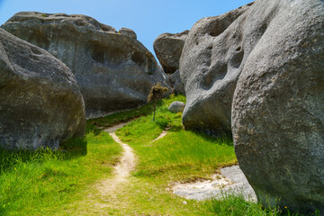 stone wall in the mountains