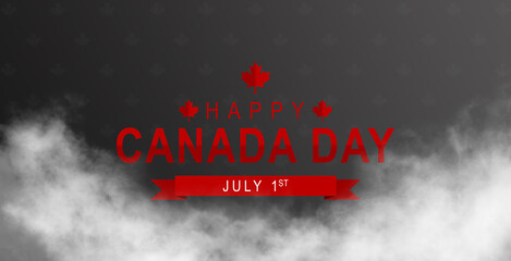 Vector Illustration of Happy Canada Day, Victoria Day in Canada 