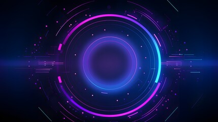 purple and blue Abstract technology background circles digital hi-tech technology design background. concept innovation. vector illustration