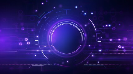 purple and blue Abstract technology background circles digital hi-tech technology design background. concept innovation. vector illustration