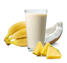 banana, coconut and pineapple smoothie - 794306554