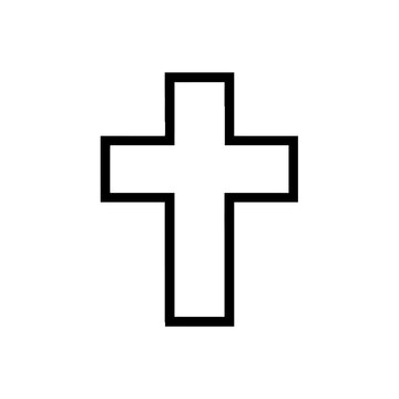 Transparent Cross Icon Design in Vector Format, Cross Clipart Icon