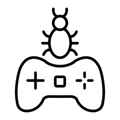 Bug Report Vector Line Icon