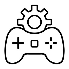 Game Developer Vector Line Icon