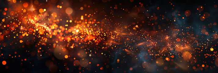 Background with abstract explosions and sparks - obrazy, fototapety, plakaty