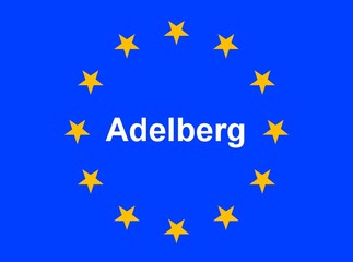 Illustration einer Europaflagge mit der Aufschrift 