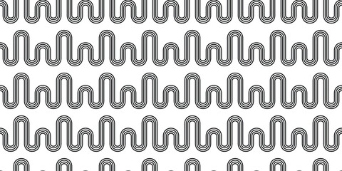 Stripes wavy lines.Seamless pattern.Vector illustration.