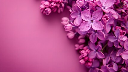 Fototapeta na wymiar lilac flowers background.