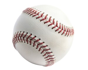 New Baseball Isolated on White Background. Clean and Cut-Out Object Perfect for Sport Games