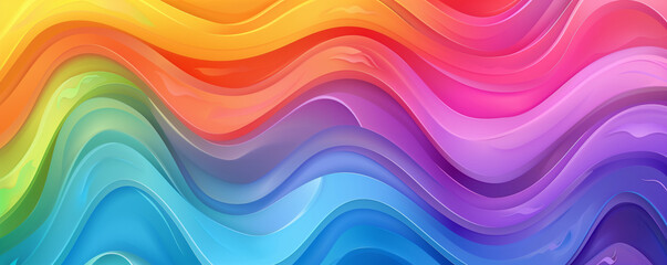 Fototapeta premium Colorful wavy patterns flowing seamlessly.