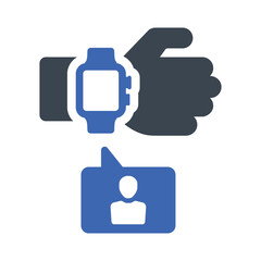 Smart watch hologram Icon