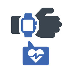 Obraz premium Smart watch pulse tracker Icon