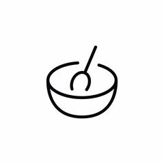 spoon in bowl food icon