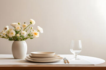 vase with flower modern table with a vase, interior, ddining table beautiful decor