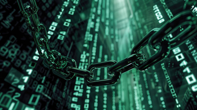 Blockchain technology background. Cryptocurrency fintech block chain network