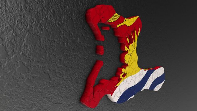 Kiribati map 3d. 3d map of Kiribati.