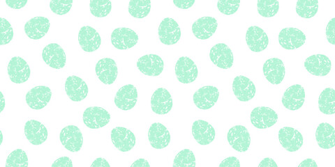 Cute illustration with colorful Easter eggs with watercolor texture, spring banner