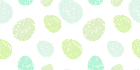 Cute illustration with colorful Easter eggs with watercolor texture, spring banner