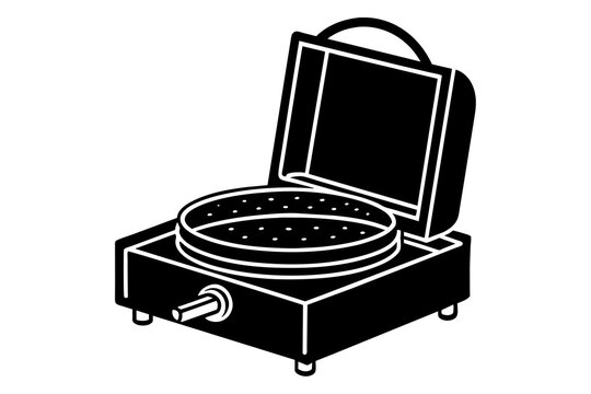recommend clip art: electric tortilla maker silhouette illustration