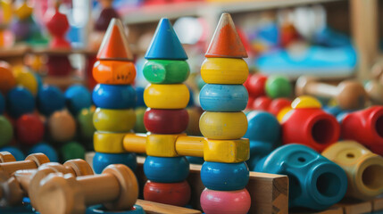 Educational toys for babies, therapy task for education and brain exercise.