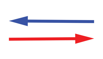 Long arrow icon. long arrow vector. flat style Arrow symbol. arrow on a white background. vector illustration. EPS 10.