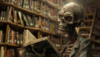 Even in the quietest libraries, the zombies hunted for brainy novels, craving a cerebral feast