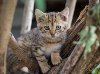 Cat kitten pet cute outdoor photo natural animal outdoor furry fluffy lively interesting vivid