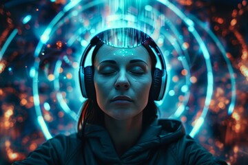 Naklejka premium Dream Journaling for Sleep Health: Combining Healing and Relaxation with Sleep Stage Analysis and Behavioral Sleep Medicine Techniques.