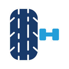 maintenance wheel solid icon vector design illustration 