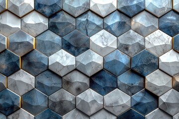 Mesmerizing Geometric Mosaic - Seamless Repeating Pattern in Muted Tones