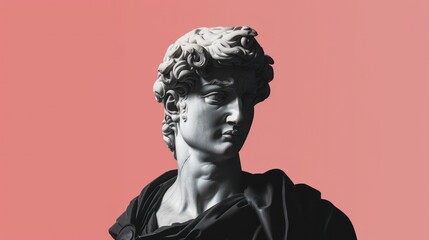 Marble Greek statue fashion style art. Modern Art