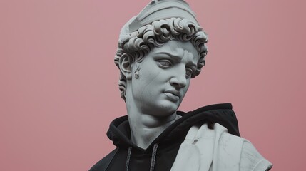 Marble Greek statue fashion style art. Modern Art