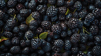 Midnight Dew on Blackberries: A Luscious, Juicy Close-Up