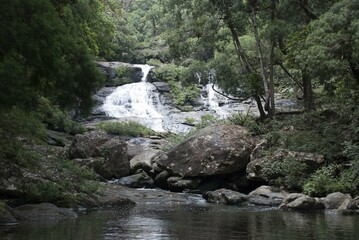 Cascade Tao au nord de Hienghène sur la côte Est de la Grande Terre en Nouvelle-Calédonie