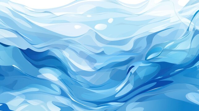 Fresh and clean: a colorful wallpaper with a water theme.