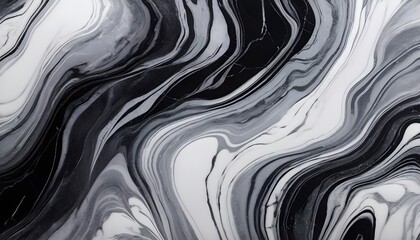 abstract marble texture black and white grey background handmade technique.