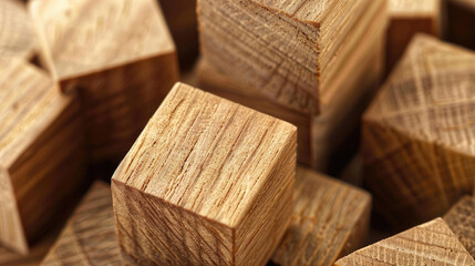 Wooden blocks for furniture elements or an element of a children's construction