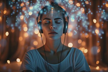 Harmonizing Frequency and Wave Techniques in Sleep Meditation: Impacting Mental Peace with Delta and Deep Disorder Reflection for a Restful Night.