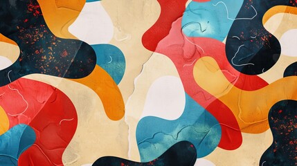 Abstract patterns and textures inspired by social media trends  AI generated illustration