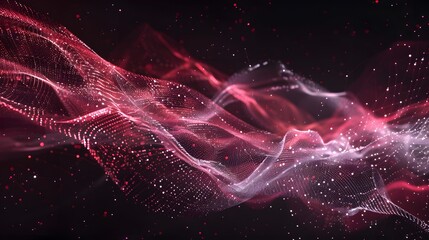 futuristic particles mesh technology background