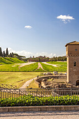 Views of the Circus Maximus in Rome