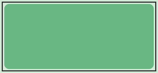 matte green background with border looks like a frame. Premium flat backdrop empty for text in wide screen size