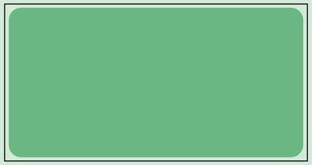 matte green background with border looks like a frame. Premium flat backdrop empty for text in large web size