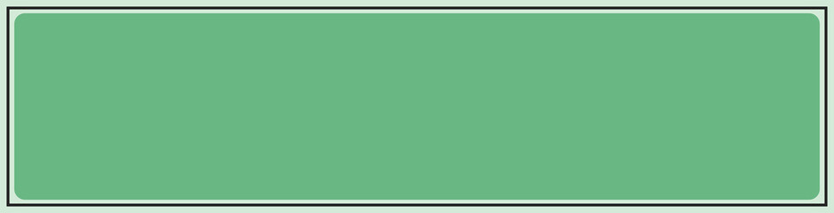 matte green background with border looks like a frame. Premium flat backdrop empty for text in half banner size