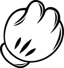 Rock Paper Scissors - Mickey Mouse Hands, Mouse Hands, Mickey Mouse Gloves Svg, Design, Clipart, Outline Instant Download - Mickey Mouse Fist Svg, Eps, Png, Jpg, Dxf Files Digital Download 