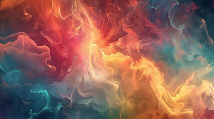 Fototapeta premium An abstract and ethereal interpretation of the concept of serenity and peace AI generated illustration